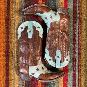 Old Gringo Yippee Ki Yay Women’s Boots with Stars, Size 7.5 B
